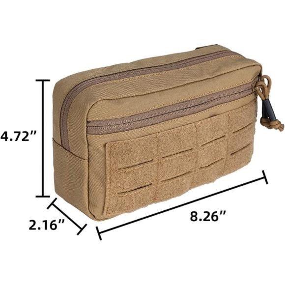 MOLLE Pouch Admin Dump Tactical Pouches Sub Abdominal Drop Carrying Kit EDC Bag - Picture 6 of 6